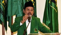 Djan menyampaikan pidato di acara Silaturahmi Nasional PPP di Kantor PPP, Jalan Diponegoro, Menteng, Jakarta Pusat, Senin (21/11/2016).
