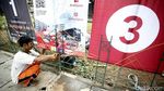 Spanduk Cagub-Cawagub DKI Hiasi Jalan Wijaya