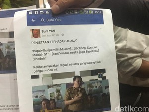 Polisi: Buni Yani Sengaja Posting Status di Video Ahok untuk Ajak Diskusi