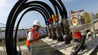 PLTS Oelpuah adalah pembangkit EBT yang masuk dalam program 35.000 MW. Pool/Agus Trimukti.