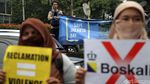 Nelayan Teluk Jakarta Demo Kedubes Belanda