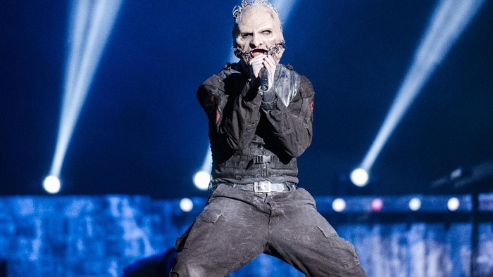 RIO DE JANEIRO, BRAZIL - SEPTEMBER 25: (FOR EDITORIAL USE ONLY) Corey Taylor from Slipknot performs at 2015 Rock in Rio on September 25, 2015 in Rio de Janeiro, Brazil. (Photo by Raphael Dias/Getty Images)