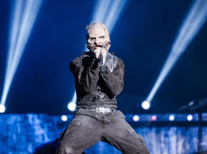 RIO DE JANEIRO, BRAZIL - SEPTEMBER 25: (FOR EDITORIAL USE ONLY) Corey Taylor from Slipknot performs at 2015 Rock in Rio on September 25, 2015 in Rio de Janeiro, Brazil. (Photo by Raphael Dias/Getty Images)