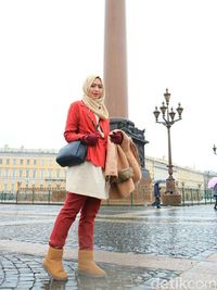 style hijab musim dingin