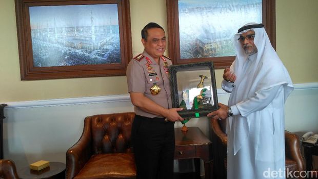 Wakapolri Komjen Syafruddin bertemu Dubes Kerajaan Arab Saudi untuk RI, Kamis (24/11/2016)