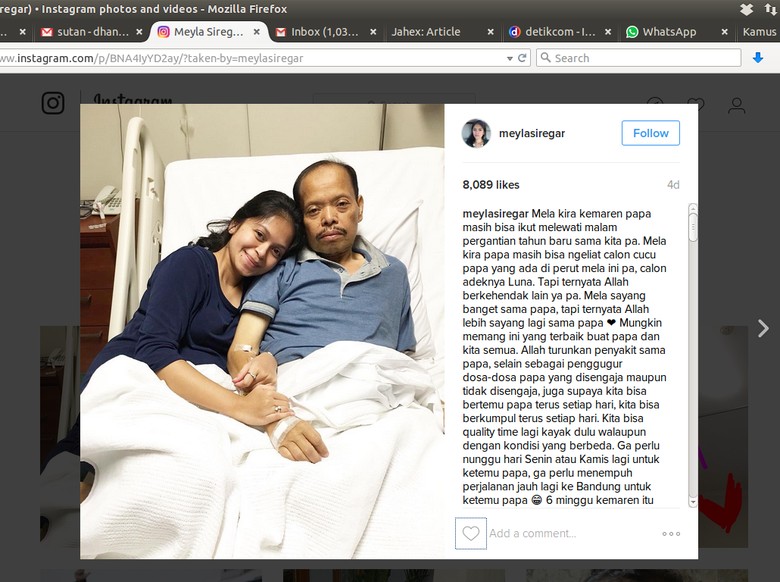 Saat Putri Sutan Bhatoegana Mengenang Masa-masa Terakhir Bersama Sang Ayah Saat Putri Sutan Bhatoegana Mengenang Masa-masa Terakhir Bersama Sang Ayah