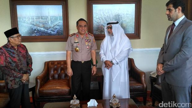  Wakapolri Komjen Syafruddin bertemu Dubes Kerajaan Arab Saudi untuk RI, Kamis (24/11/2016)