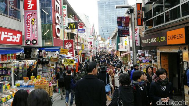 Keramaian Harajuku di siang hari (Kurnia/detikTravel)