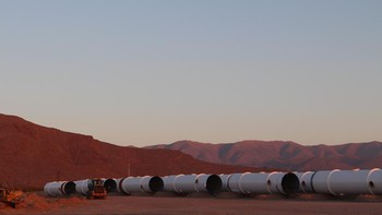Hyperloop Transportation Technologies pada 2017 mengumumkan akan menghadirkan hyperloop di AS, Slowakia, Abu Dhabi, Republik Ceko, India, Brasil, Korea Selatan, dan Indonesia. Foto: Hyperloop