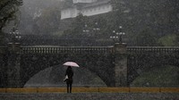 Suhu udara rata-rata di kota Tokyo untuk akhir bulan November biasanya mencapai 14 derajat Celcius dan bisa naik hingga 20 derajat Celcius, seperti pada Minggu (20/11) lalu. Intinya, hujan salju di kota Tokyo untuk tahun ini tergolong lebih awal dari biasanya. REUTERS/Toru Hanai.
