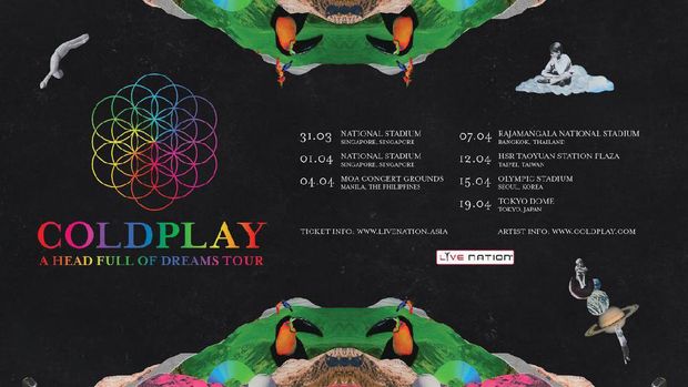 Hari yang Ditunggu Tiba! Malam Ini, Coldplay Tampil di Singapura