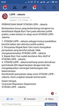 Jadi Tersangka, Buni Yani Sudah Mengundurkan Diri Sebagai 