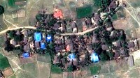 Ini kondisi Desa Kyet Yoe Pyin sebelum konflik melanda yang diambil lewat satelit pada 30 Maret 2016 lalu.