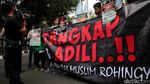 Aksi Solidaritas untuk Rohingya di Kedutaan Myanmar