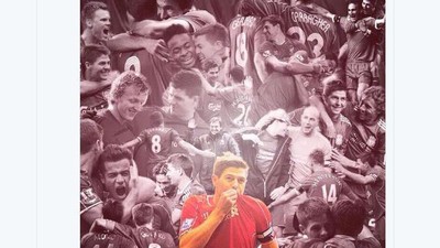 Penghormatan Buat Steven Gerrard Mengalir dari Netizen