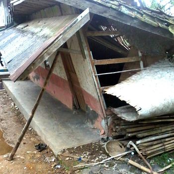 Bangunan PAUD di Sukabumi Ambruk Diguyur Hujan