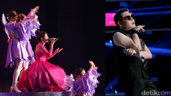 Harmonisasi Raisa Hingga Goyangan PSY di Konser Oppo