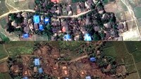 Begini kondisi desa muslim Rohingya sebelum dan sesudah konflik. Ketidakadilan yang diterima orang Rohingnya menyebabkan mereka mulai meninggalkan Myanmar sejak akhir 1970-an. Namun, dikutip dari situs Badan Pengungsi PBB (UNHCR), pengungsian terbesar terjadi pada Agustus 2017. Desa dibakar habis, ribuan penduduk terbunuh, dan terjadi pelanggaran hak asasi manusia. (Reuters)
