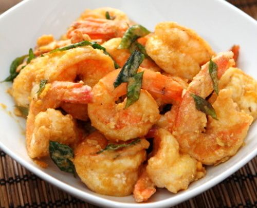 masak udang telur asin sendiri