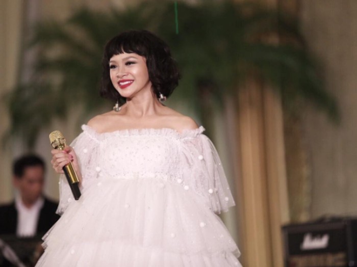 Penampilan Andien Aisyah saat hamil