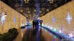 Pohon Natal Raksasa & Terowongan dengan Kelip Lampu Meriah di Jepang