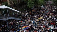 Kematian Picoux tersebut dianggap sejumlah aktivis LGBT di Taiwan merupakan kegagalan pemerintah dalam melegalkan pernikahan atau hubungan sesama jenis. REUTERS/Tyrone Siu.