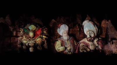 Pertunjukan Cahaya Keren dari Cappadocia