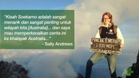Sally Andrews wants to share the story of Soekarno, the first Indonesia's president, with wider Australians