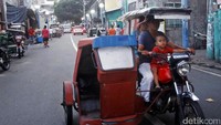 Sebuah Tricycle melintas di jalanan Manila. Mabuhay Filipina! (Rachman/detikTravel)