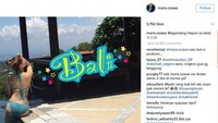 Pose Maria Ozawa di Bali 2017 lalu. Foto: Instagram Maria Ozawa