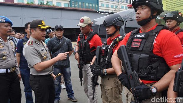 Polres Depok Kawal Massa Aksi 2 Desember yang akan Longmarch ke Monas