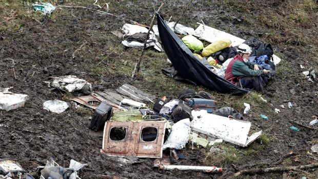 Pesawat Jatuh di Kolombia Juga Tewaskan 20 Wartawan Brasil