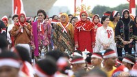 Menteri Sosial Khofifah juga turut hadir di acara tersebut.