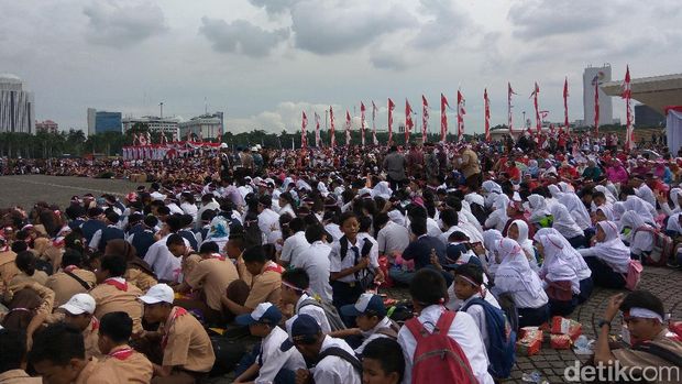 Begini Penampakan Meriahnya Apel Nusantara Bersatu di Monas