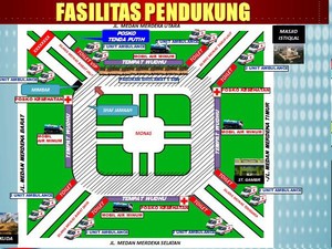 Begini Posisi Mimbar dan Fasilitas di Lapangan Monas untuk Aksi 2 Desember