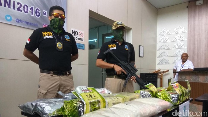 BNN Aceh Tangkap 3 Pengedar Sabu, Sita 17 Kg