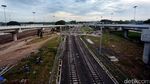 Rel dan Stasiun Kereta Bandara Mulai Terlihat