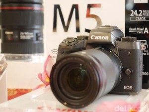 Canon EOS M5 Meluncur, Harganya Rp 14,2 Juta