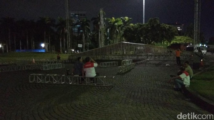 Begini Suasana Persiapan Aksi 2 Desember di Monas
