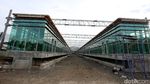 Rel dan Stasiun Kereta Bandara Mulai Terlihat