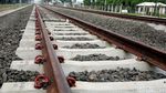 Rel dan Stasiun Kereta Bandara Mulai Terlihat