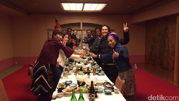 Suasana Kaiseki atau gala dinner ala Jepang (Aryo/detikTravel)