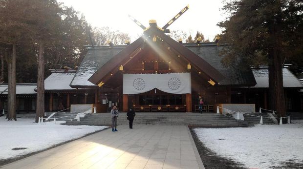 Penampakan Kuil Hokkaido Jingu di Sapporo (Aryo/detikTravel)