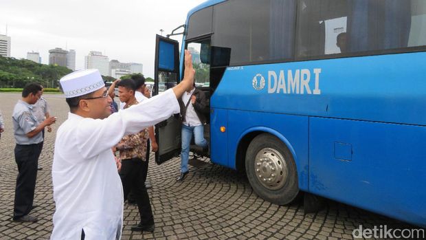 Menhub Sediakan Bus Gratis Pulangkan Peserta Aksi Damai 2 Desember