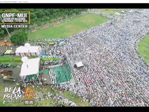 Pria Ini Hitung Jumlah Massa di Aksi 2 Desember, Begini Hasilnya