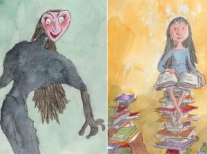 Ilustrasi Karakter Buku Roald Dahl Dipamerkan di Perpustakaan Inggris