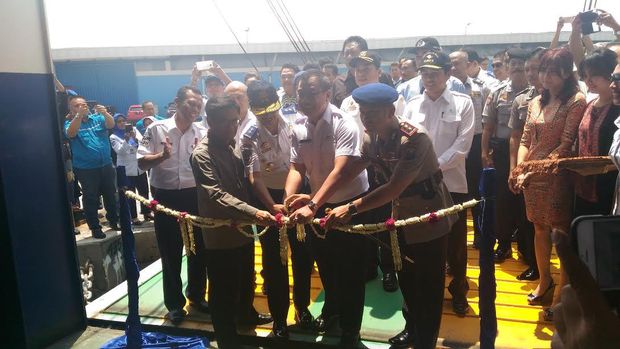 Peresmian rute ferry Surabaya-Lombok (Imam/detikTravel)