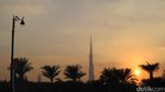 Sunset Berlatar Gedung Tertinggi Sedunia, Memang Beda!
