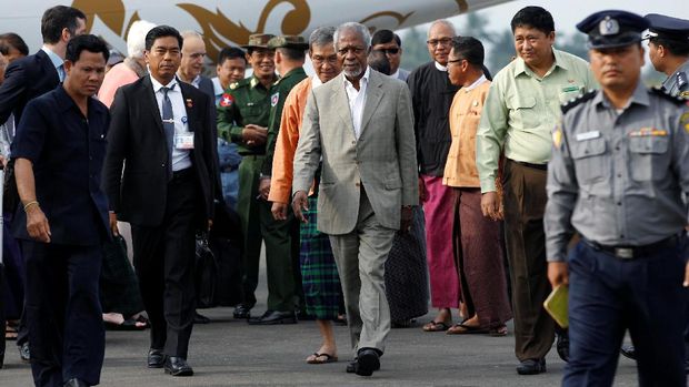 Mantan Sekjen PBB Kofi Annan Kunjungi Myanmar di Tengah Krisis Rohingya