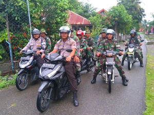Cegah Pengibaran Bintang Bulan, TNI/Polri Patroli Bersama Jelang Milad GAM
